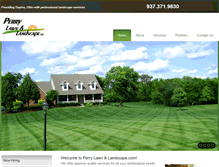 Tablet Screenshot of perrylawnandlandscape.com